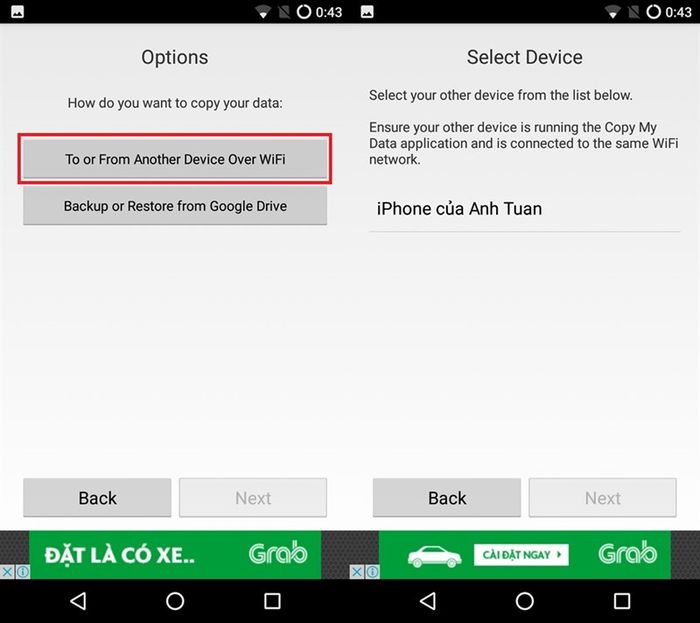 chuyển dữ liệu từ iPhone sang Android