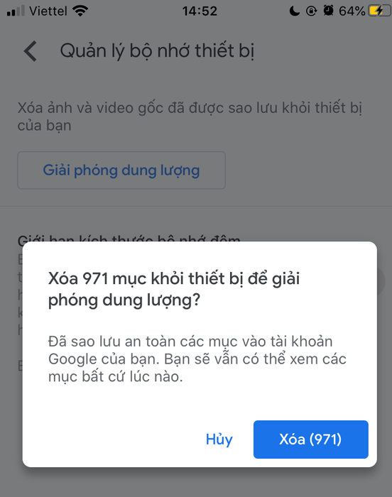 tối ưu hoá bộ nhớ iPhone n