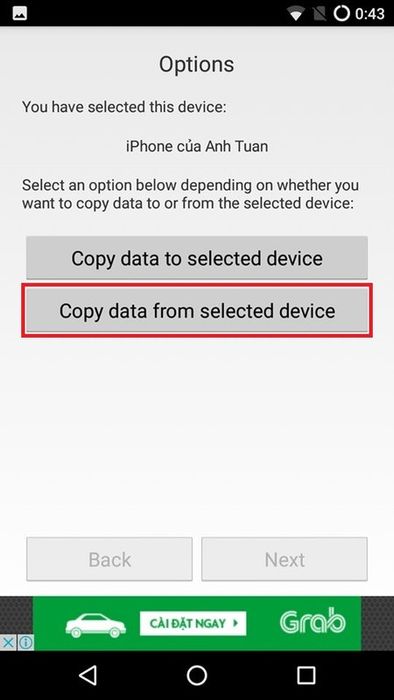 chuyển dữ liệu từ iPhone sang Android