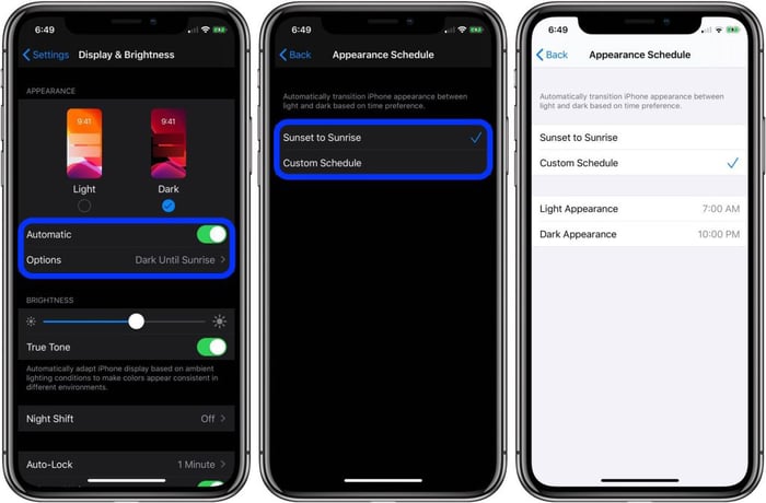 Bật chế độ Dark Mode trên iPhone