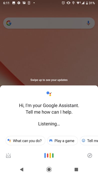 OK Google không hoạt động