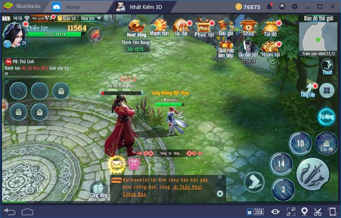 Trải nghiệm chơi Nhất Kiếm Giang Hồ với BlueStacks