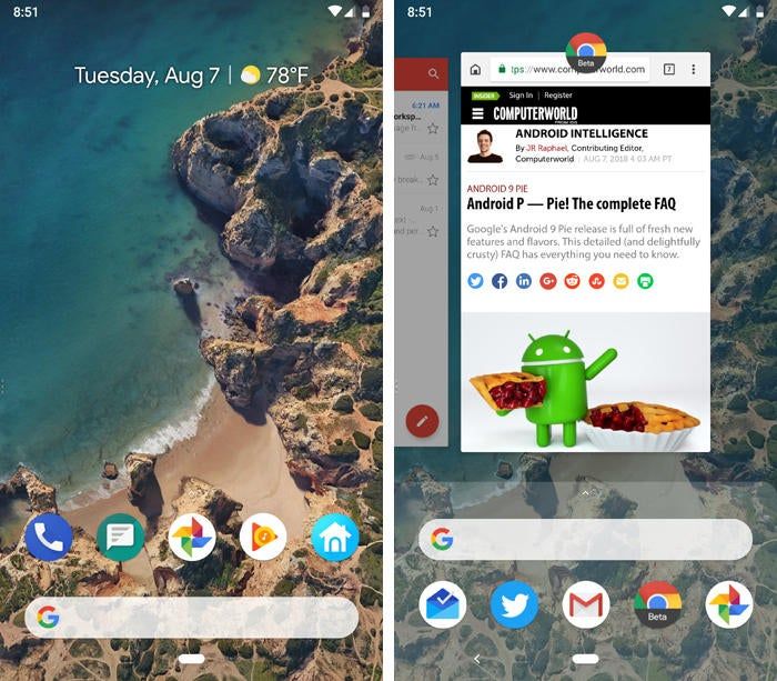 Các phiên bản Android Pie