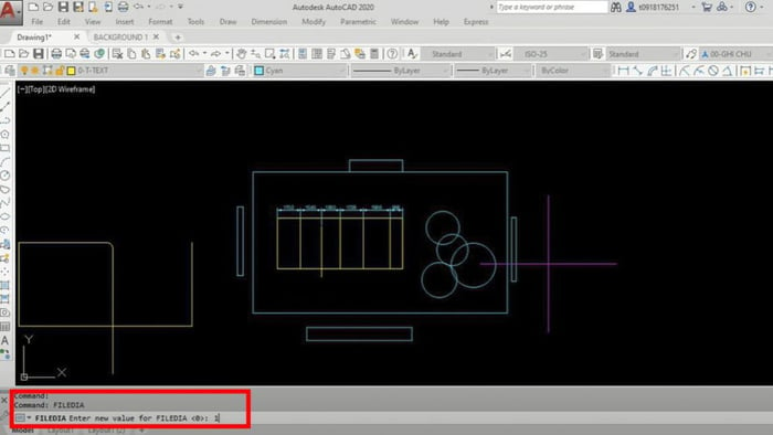 Cách sửa lỗi Autocad không hiển thị hộp thoại khi mở và lưu file bước 2