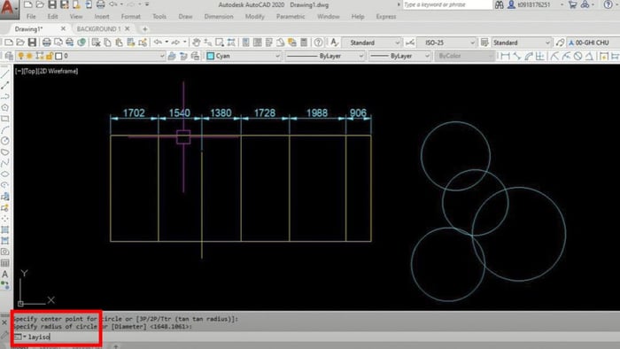 Cách sửa lỗi Autocad không ẩn được đối tượng với Layiso bước 1