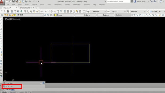 Cách sửa lỗi Autocad không thể bo góc bằng Fillet bước 1