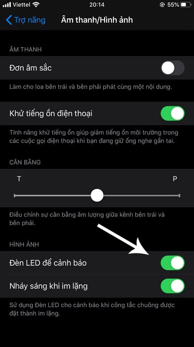 Cách kích hoạt đèn LED thông báo trên iOS 13 cho iPhone