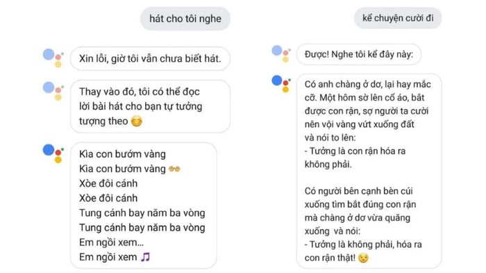 Bạn có thể hát cho tôi nghe được không? 