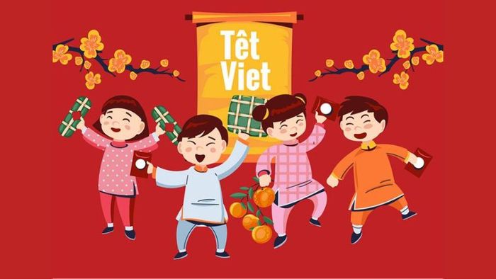 phông nền Tết với mành tre