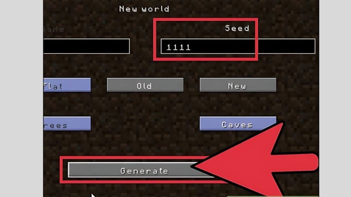 Hướng dẫn cách nhập Seed Minecraft bước 3
