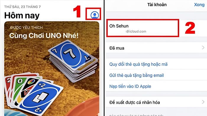 Cách thay đổi vùng ID Apple sang Hàn Quốc qua App Store - Bước 1