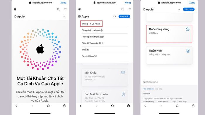 Cách thay đổi vùng ID Apple sang Hàn Quốc qua hỗ trợ Apple - Bước 1