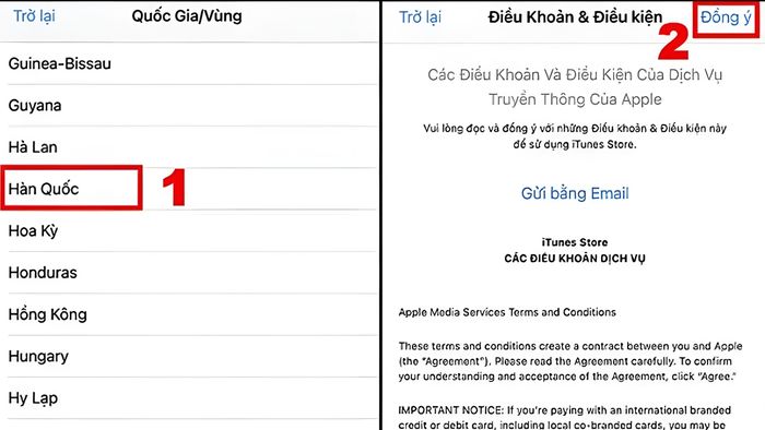 Cách thay đổi vùng ID Apple sang Hàn Quốc qua App Store - Bước 3