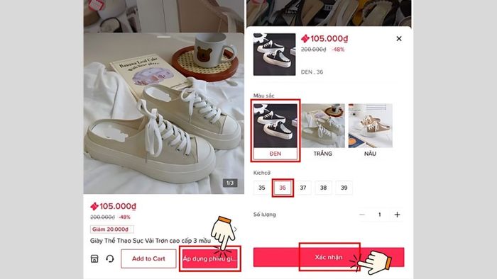 Hướng dẫn mua hàng TikTok Shop qua Live stream - Bước 2