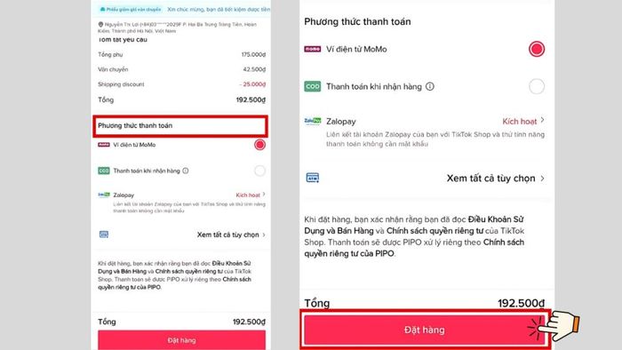 Hướng dẫn mua hàng trên TikTok Shop qua Tab Shop - Bước 1