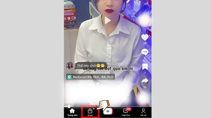 Hướng dẫn mua hàng trên TikTok Shop qua Tab Shop - Bước 2