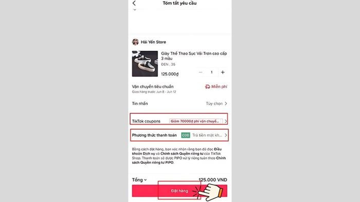 Hướng dẫn mua hàng TikTok Shop qua Live stream - Bước 3