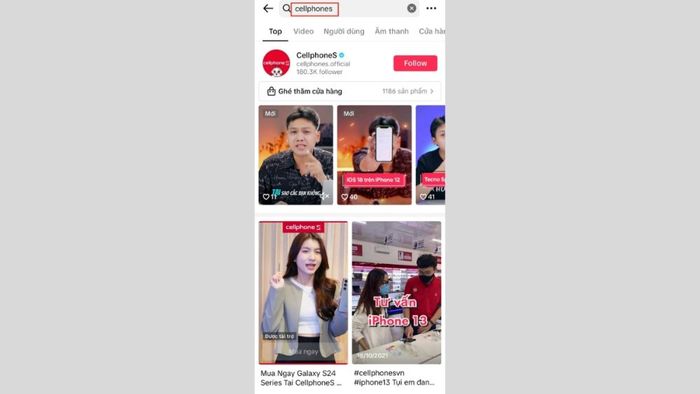 Hướng dẫn mua hàng trên TikTok Shop qua TikTok Seller - Bước 1