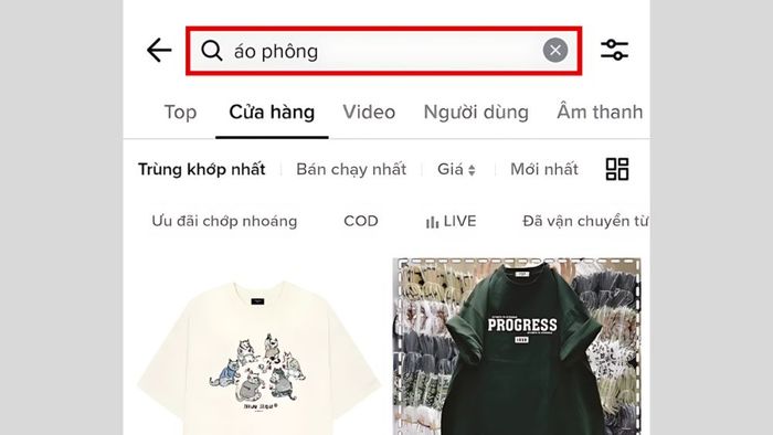 Hướng dẫn mua hàng trên TikTok Shop qua Tab Shop - Bước 3