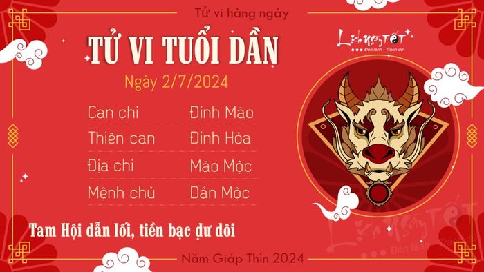 Tu vi hàng ngày 2/7/2024 cho tuổi Dần