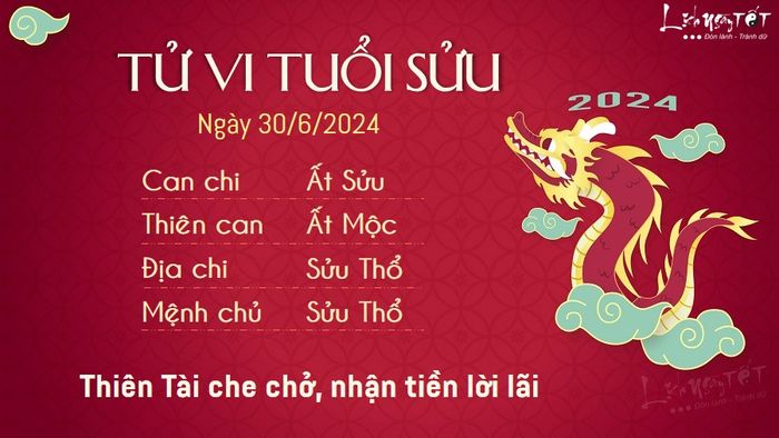 Tử vi hàng ngày 30/6/2024 - Sửu