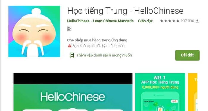  Hello Chinese trên máy tính