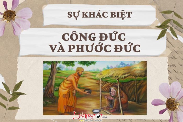 Sự khác biệt giữa công đức và phước đức