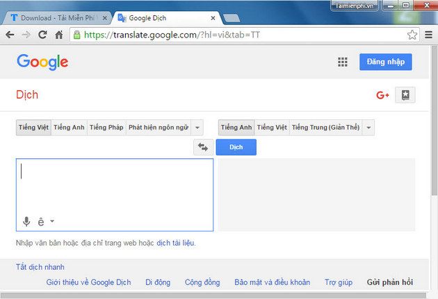 google dịch tiếng hàn