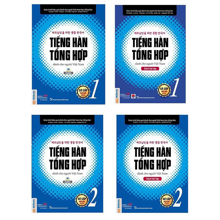 Sách Giáo trình Tiếng Hàn tổng hợp cho người Việt Nam sơ cấp 1 và 2