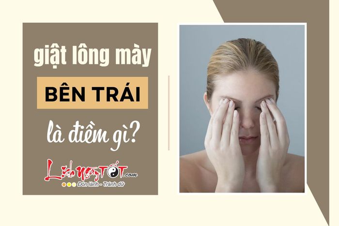 Gật lông mày bên trái, điềm gì?