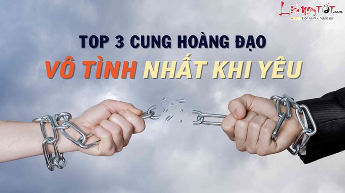 Top 3 cung hoàng đạo ít trách nhiệm khi yêu