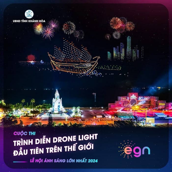 Drone ánh sáng tại Nha Trang