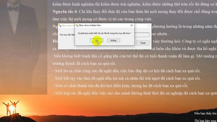 Cách hiện file ẩn trên Windows 10, cách 2, bước 3