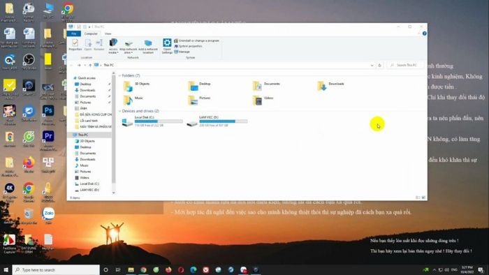 Cách hiện file ẩn trên Windows 10, cách 3, bước 1