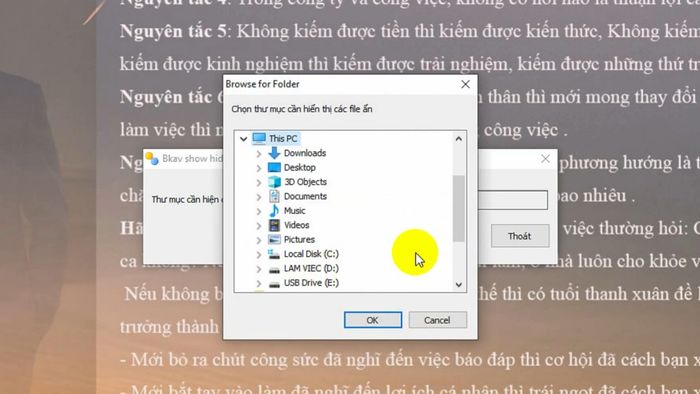 Cách hiện file ẩn trên Windows 10, cách 2, bước 2