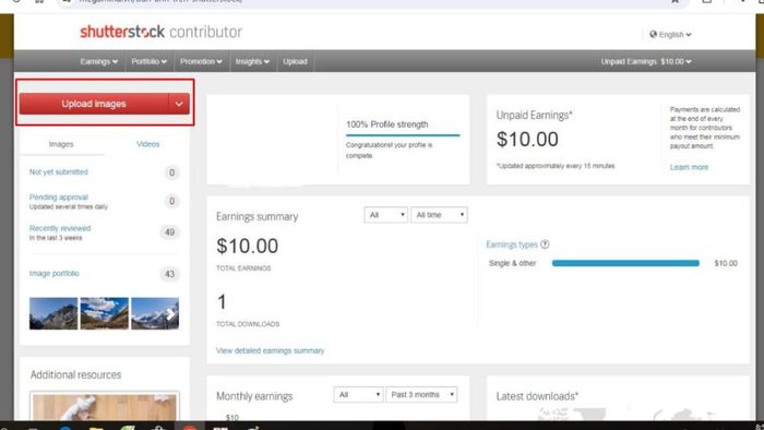 Hướng dẫn bán ảnh để kiếm tiền trên Shutterstock - Bước 3