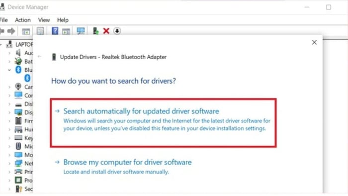 Hướng dẫn cài đặt Driver Bluetooth trên Windows 10 - Bước 3