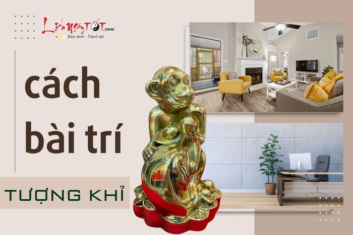 Cách bài trí tượng Khỉ phong thủy