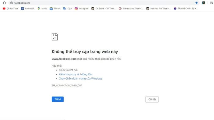 Nguyên nhân gây ra lỗi trên Google Chrome