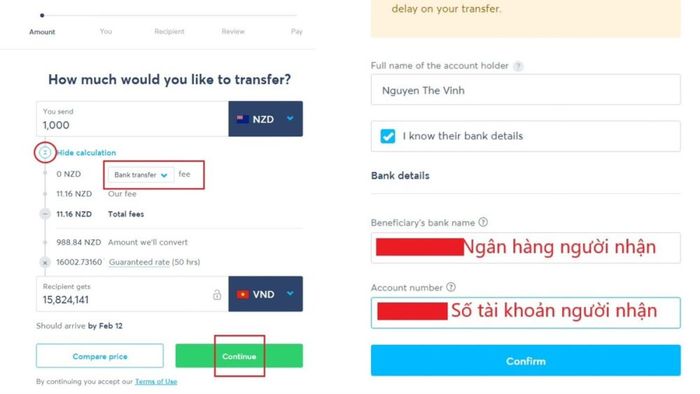 cách chuyển tiền từ nước ngoài về Việt Nam qua Wise