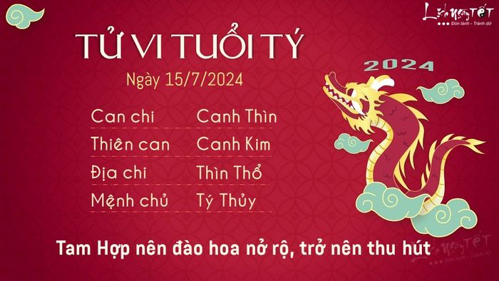 Tử vi hàng ngày 15/7/2024 - tuổi Tý