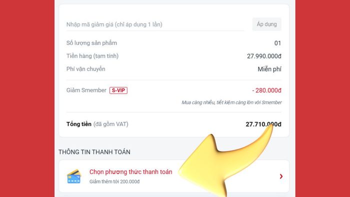 Hướng dẫn cách thanh toán đơn hàng tại CellphoneS qua VNPay 5