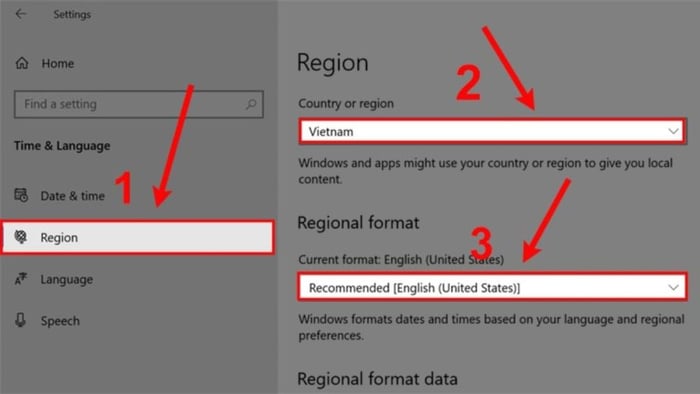 Cài đặt ngôn ngữ tiếng Việt cho Win 10 cách thứ 3