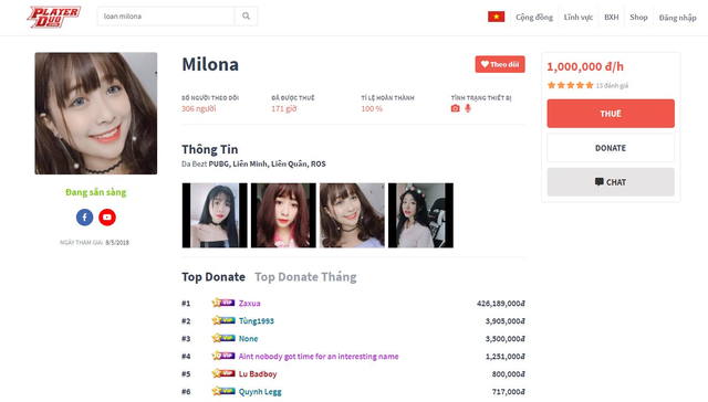 Streamer Milona trở lại sau án phạt