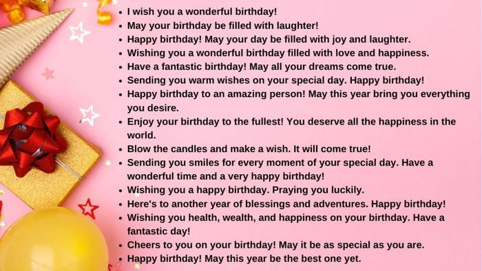 Những câu chúc sinh nhật ngắn gọn nhưng ý nghĩa bằng tiếng Anh