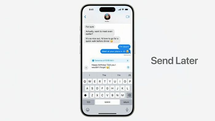 Sau khi cài đặt iOS 18, bạn có thể lên lịch gửi tin nhắn