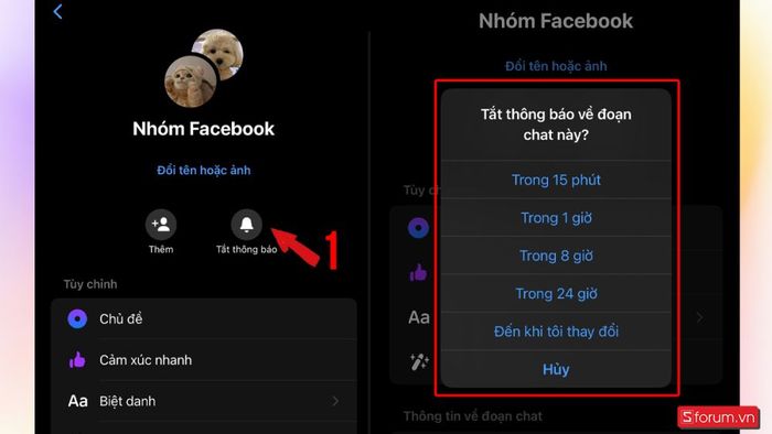 Cách xóa nhóm trên Messenger mà không ai biết