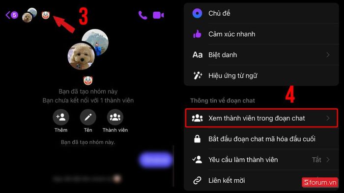 Cách giải tán nhóm Messenger trên điện thoại - Bước 2