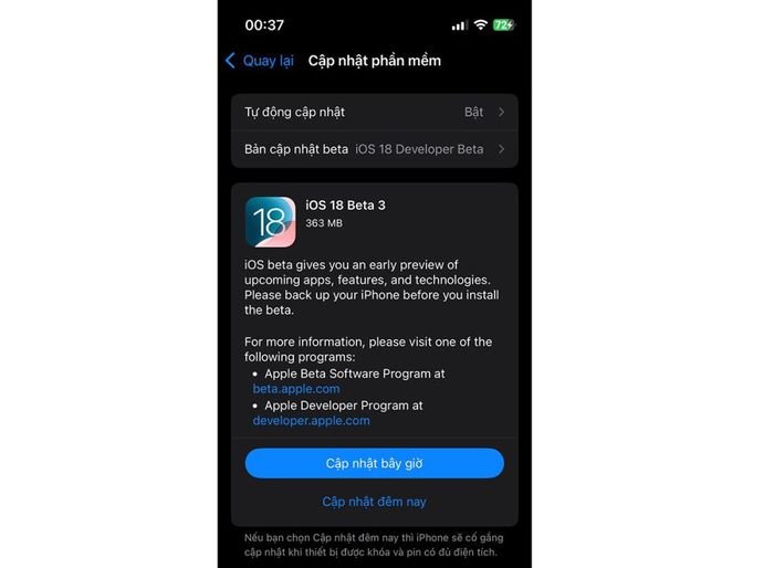 iOS 18 beta 3