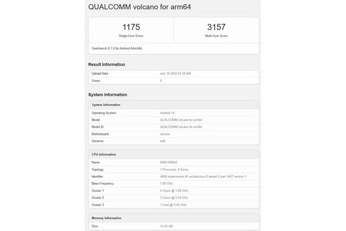 Snapdragon 7s Gen 3 đã xuất hiện trên Geekbench.